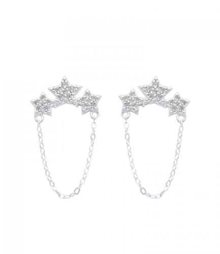 Aros Pasantes de Estrellas con Cadenas