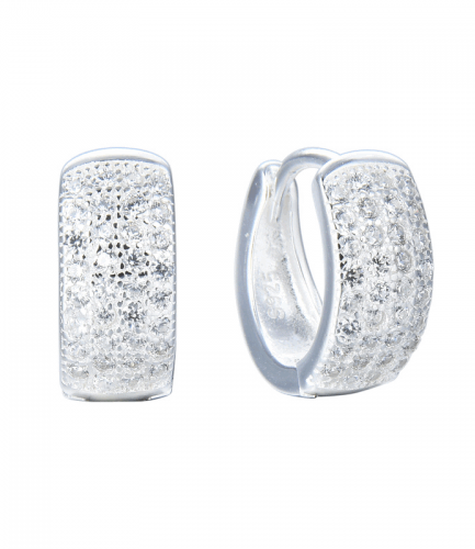 Aros Argollas con Piedras  14 mm
