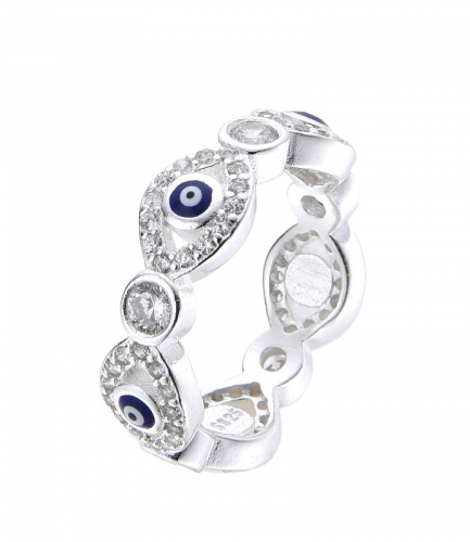 Anillo Ojo Turco y Piedras