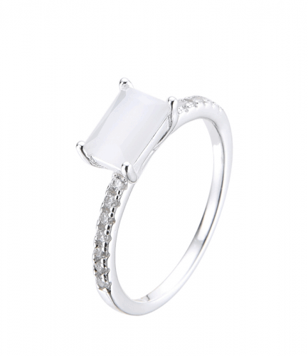 Anillo Rectangular con Nacar