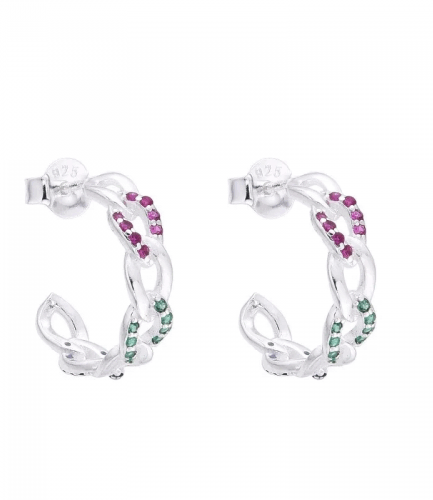 Aros Pasantes Media Argolla Multicolor