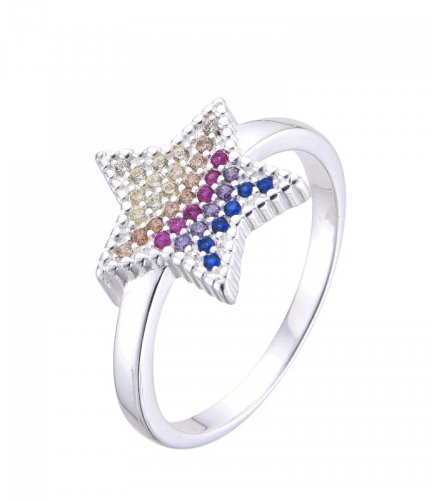 Anillo de Estrella Multicolor