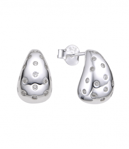 Aros Gota con Piedras