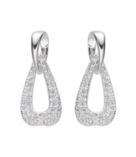 Aros Colagantes Gota con Piedras
