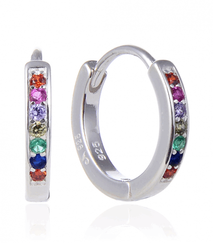 Aros Argollas Multicolor 14mm