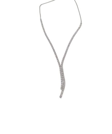 Cadena Tennis con Piedras Blancas