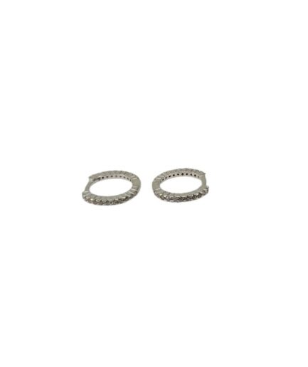 Aros Argollas con Piedras de ambos lados 14mm