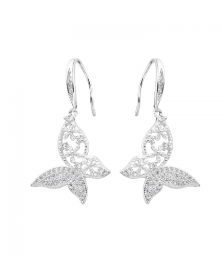Aros Colgantes Mariposas con Piedras