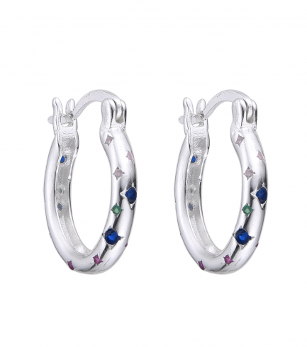 Aros Argollas Multicolor 16 MM