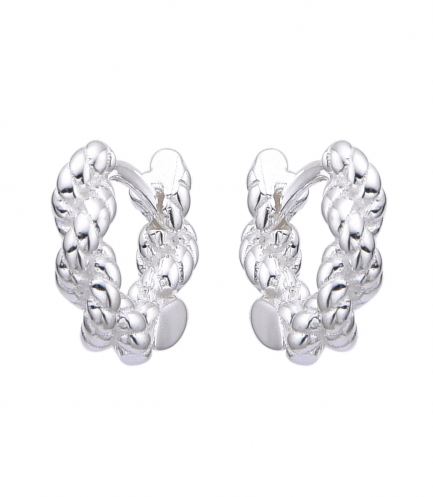 Aros Argollas Trenzadas 10 MM