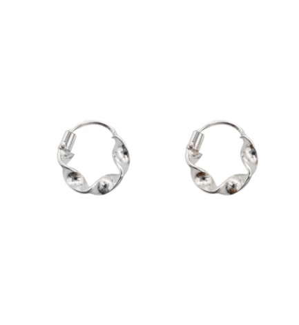 Aros Argolla Trenzado 10 MM
