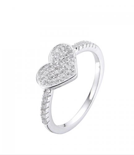 Anillo Corazón con Piedras