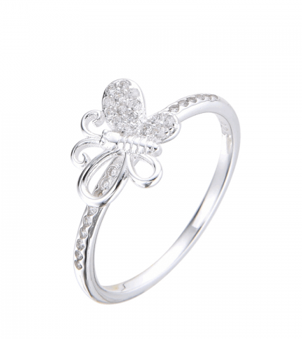 Anillo Mariposa con Piedras