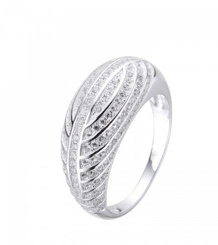 Anillo con Piedras Blancas