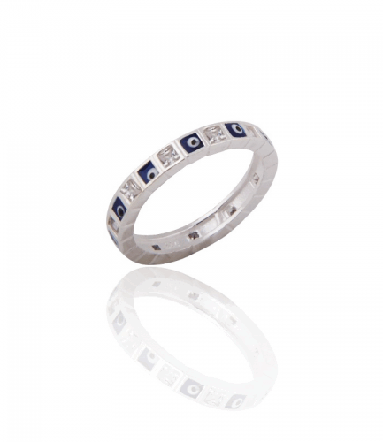 Anillo Ojo Turco y Puntos de Luz