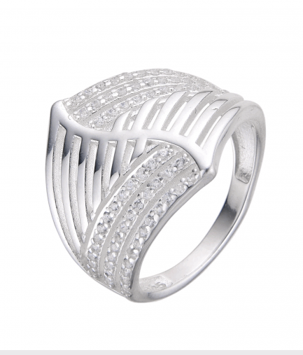 Anillo con Piedras Ancho