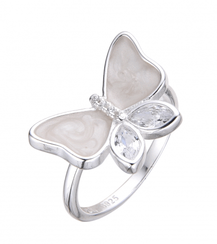 Anillo Mariposa con Nacar
