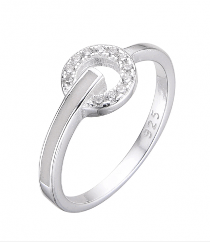 Anillo con Piedras y Nacar