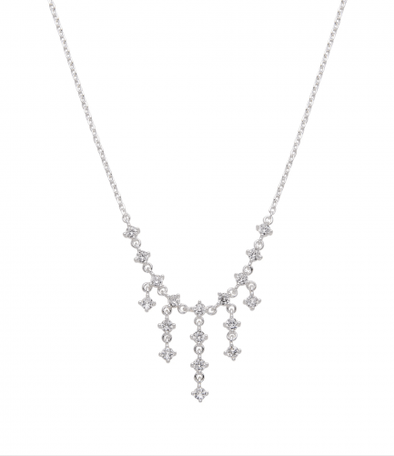 Cadena y Dije Con piedras Colgantes