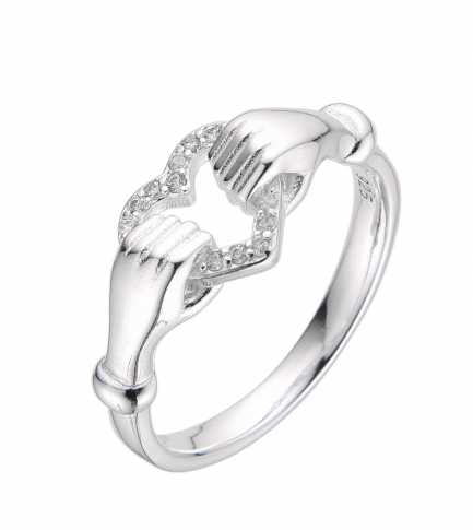Anillo Manos y Corazón