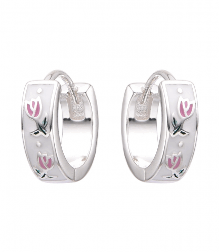 Aros Argollas Tulipanes 14MM