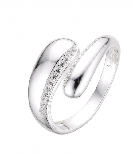 Anillo Gota con Piedras Ajustable