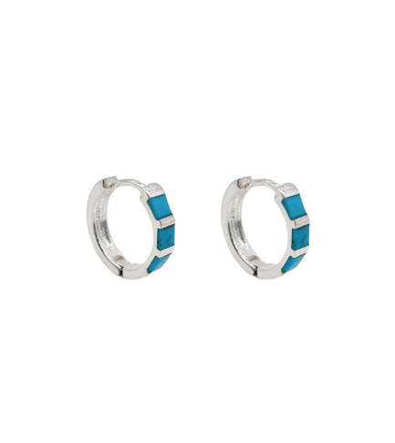 Aros Argolla con Nacar Celeste 16MM