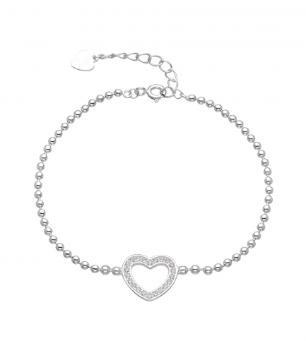 Pulsera con Dije Corazón en el Centro