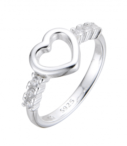 Anillo Corazón con Piedras