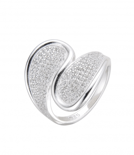 Anillo con Piedras Blancas