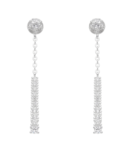 Aros Pasantes con Piedras Colgantes