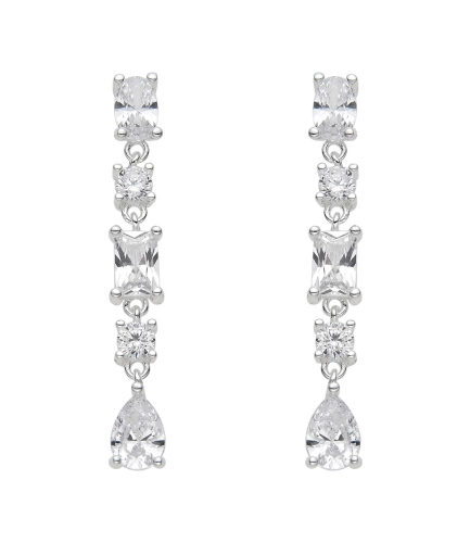 Aros Pasantes con Piedras Colgantes