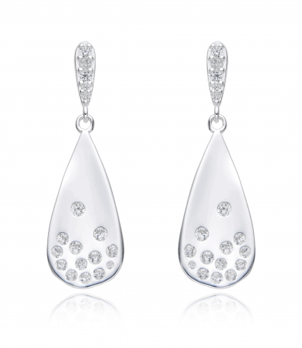 Aros Pasantes Gota con Piedras