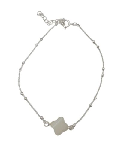 Pulsera con Dije de Flor Nacar