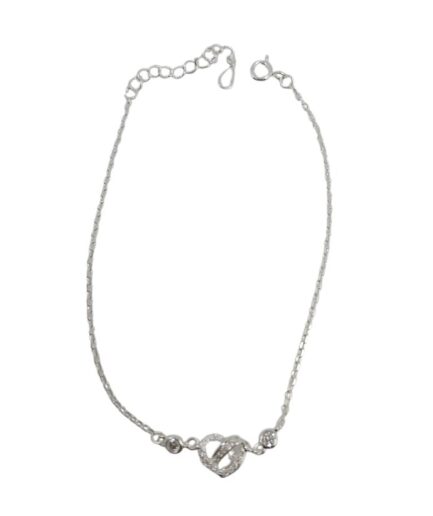 Pulsera con Corazon en el Centro y Puntos de Luz